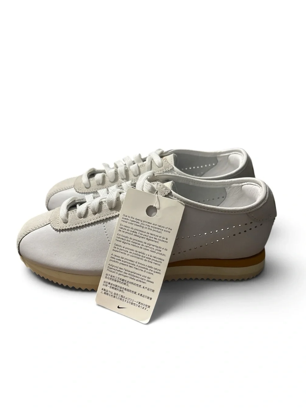Women's Nike Cortez LT White Bronze Light Bone Perforated Leather HQ1841-100